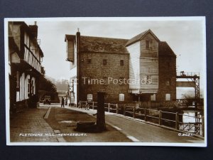 Gloucestershire TEWKESBURY Fletchers Mill c1934 RP Postcard by Valentine