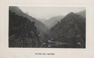 New Zealand Taieri River John Bull`s Gully Scenic Real Photo Postcard