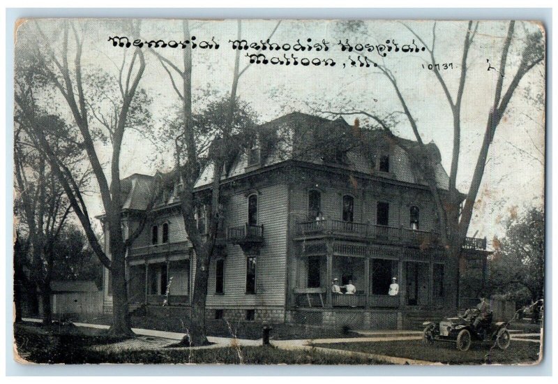 1912 Memorial Methodist Hospital Exterior Building Mattoon Illinois IL