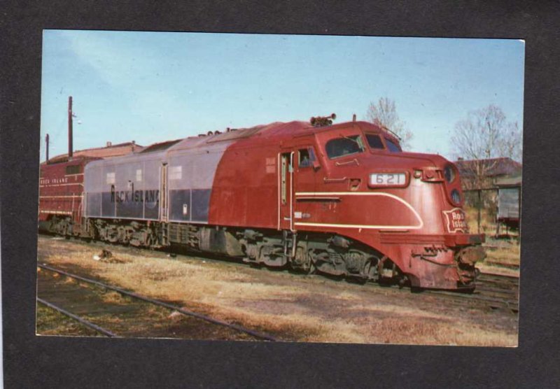 TN Rock Island Railroad Train 621 Engine Memphis Tennessee Postcard