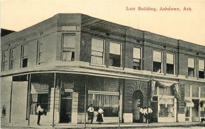 Postcard Arkansas Ashburn Lott Building occupation 23-10679