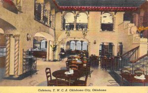 Cafeteria YWCA Oklhoma City OK linen postcard