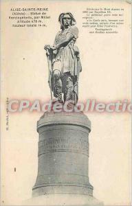 Postcard Old Alise Sainte Reine (Alesia) Statue of Vercingetorix