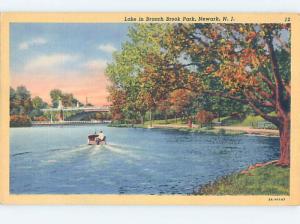 Unused Linen BRANCH BROOK PARK LAKE Newark New Jersey NJ F3616