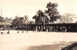 Mt Dora Lawn Bowling Club Real Photo Vintage Postcard AA8896