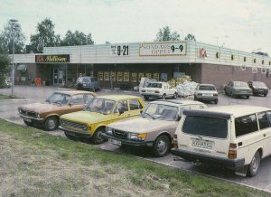 Halsningar Fran Husum Matrosen Supermarket Sweden Postcard