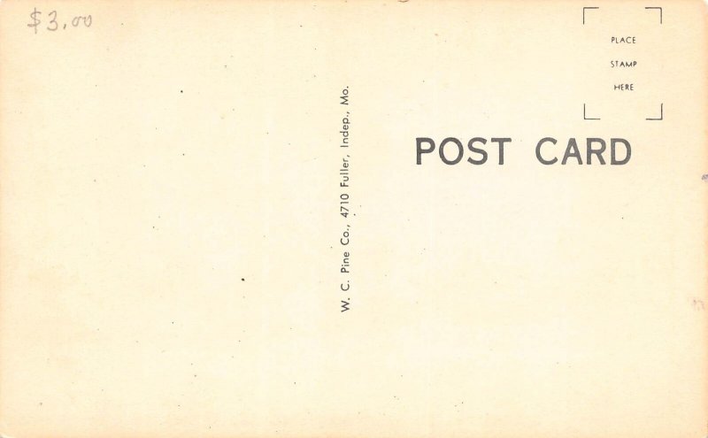 J85/ Minneapolis Kansas Postcard c1940s Elementary School Building  163