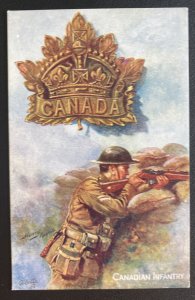 Mint Canada Picture Postcard Canadian Infantry