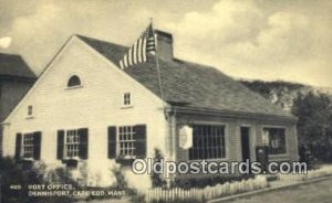 Cape Cod, Mass USA Post Office Unused light paper wear left front edge