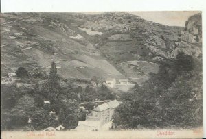 Somerset Postcard - Cliffs and Hotel - Cheddar - Ref 12228A