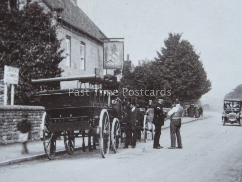 EAST AYTON Denison Arms & Horse Drawn Charabanc c1914 RP Postcard by J. Ashworth