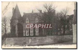 Old Postcard Chateau de Courtalain View from the Place des Halles