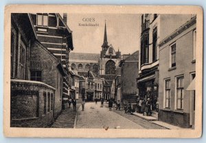 Zeeland Netherlands Postcard Goes Kreukel Market c1920's Posted Antique
