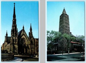 2 Postcards BALTIMORE, MD ~ Lovely Lane & Mount Vernon Place METHODIST CHURCHES