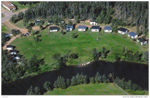 Aerial View, Millstream Cottages and Motel, Route 15, BRACKLEY BEACH, Prince ...