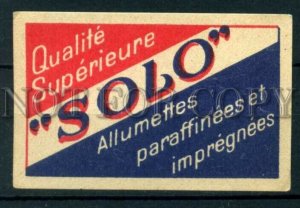 500524 SOLO Vintage match label