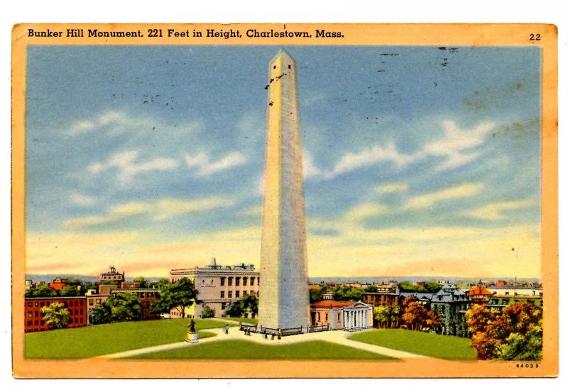 MA - Charlestown. Bunker Hill Monument