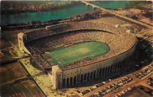 Postcard Ohio Columbus Aerial View State University Stadium Dexter OH24-2930