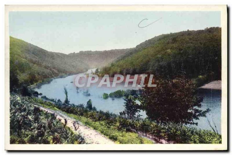 Postcard Old St Martin Terressus Haute Vienne Lake Dam Chauvan and the Valley...