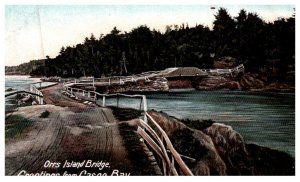 Maine  Casco Bay , Orrs Island Bridge