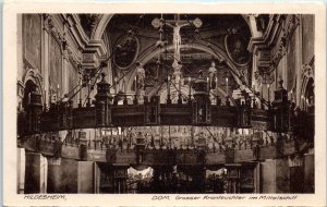 1920s Large Chandelier Hildesheim Cathedral Hildesheim Germany RPPC Postcard