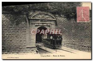 Postcard Old Tram Train Longwy Top Door of France