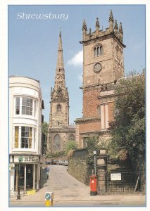 Shrewsbury HSBC Bank Julians Craft Centre Postcard