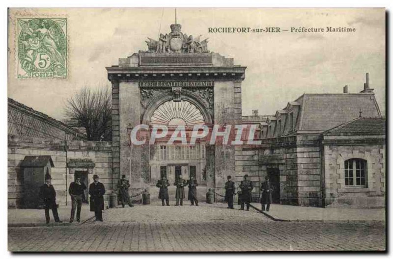 Old Postcard Prefecture Martime Rochefort sur Mer