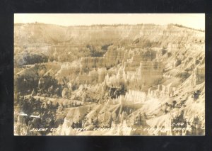 RPPC BRYCE CANYON UTAH SILENT CITY ROCK FORMATION REAL PHOTO POSTCARD