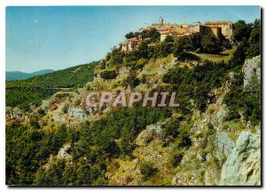 Modern Postcard Gourdon Alpes Maritimes The Saracen Village perch at the tip ...