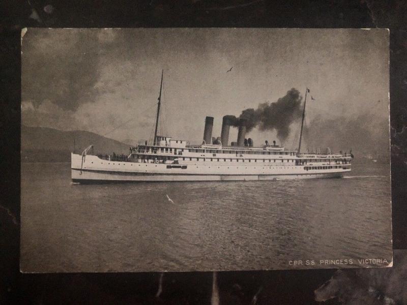 Mint Ship RPPC Real Picture Postcard CPR SS Princess Victoria