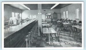 SIOUX FALLS, SD South Dakota ~ Roadside Dickey's STOCKYARD CAFE c1950s  Postcard