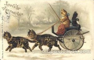 The Geo C.Whitney Co. Cats 1907 light wear, light postal marking left edge, p...