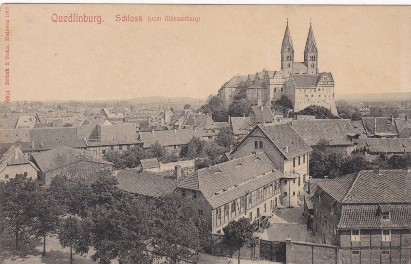 Germany Quedlinburg Schloss Panorama sk3836