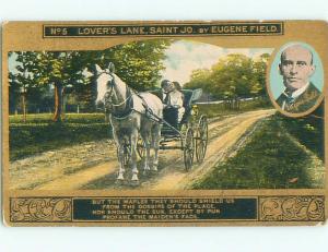 Divided-Back HORSE SCENE Great Postcard AA9428