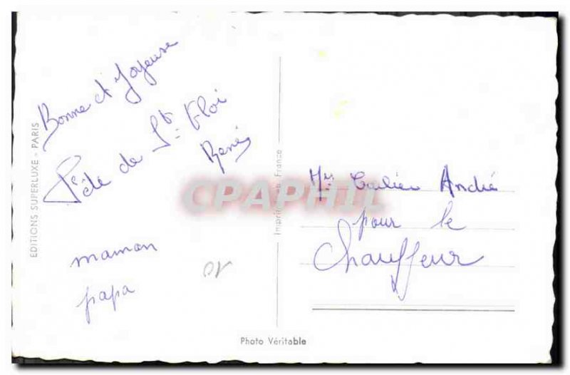 Postcard Old Man Truck