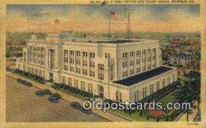 Norfolk, VA USA Post Office Postal Used Unknown, Missing Stamp pin hole top e...