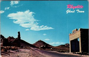 Vtg Rhyolite Nevada NV Ghost Town John S Cook Bank Building 1950s View Postcard