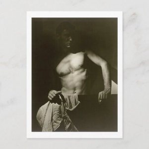 Max After Surfing, Semi Nude Male. Gay Interest,  Modern Inspired Postcard