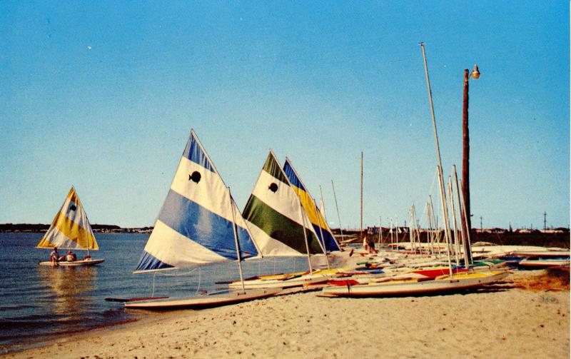 DE - Rehoboth. Sailboats on the Coastline