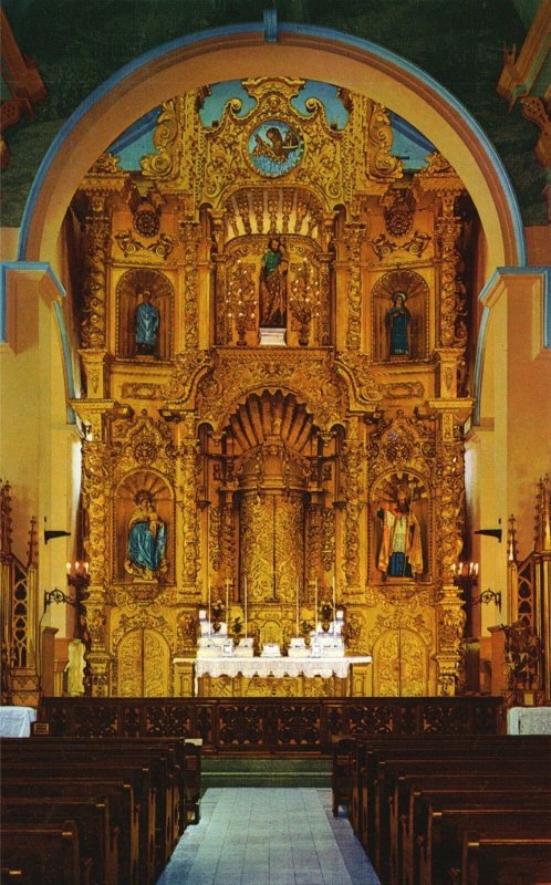 The Golden Altar of San Jose Pure Gold Leaf Panama City Panama Vintage Postcard