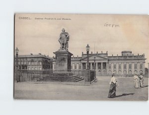 Postcard Denkmal Friedrich und Museum Kassel Germany