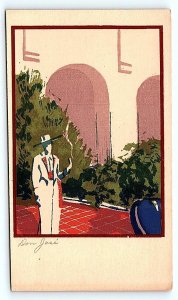 SANTA BARBARA, CA California ~ DON JOSE c1930s Sheehan Serigraph Postcard