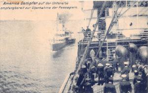 Bg32982 america dampfer auf unterelbe ubernahme passagiere germany ship bateaux