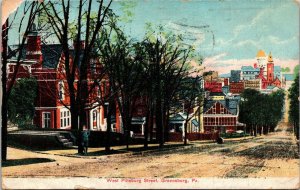 West Pittsburg Street Greensburg PA Pennsylvania Antique Postcard DB PM Cancel 