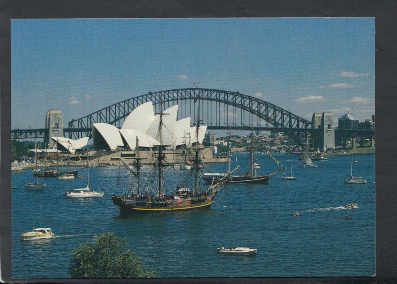 Australia Postcard - The First Fleet in Farm Cove, Sydney, NSW -  RR5320