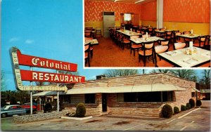 Postcard Colonial Restaurant in La Follette, Tennessee