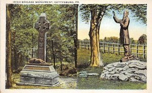 Irish Brigade Monument Gettysburg, Pennsylvania, USA Statues / Monuments Unused 