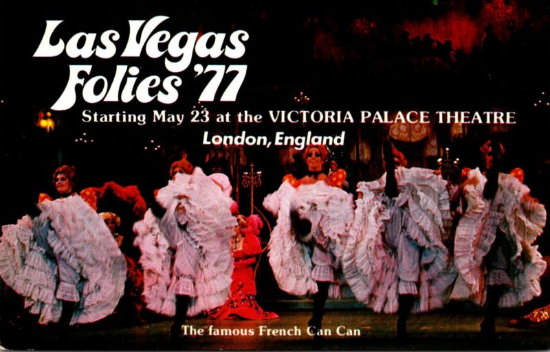 England London Victoria Palace Theatre Las Vegas Folies '77