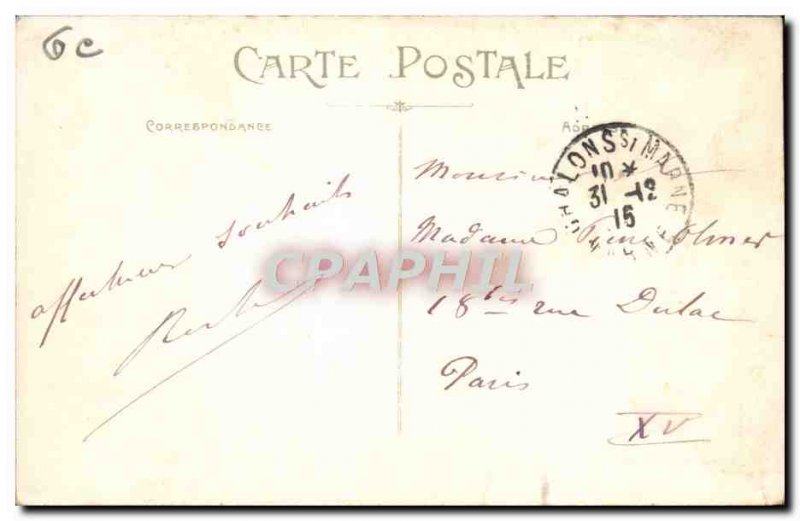Old Postcard Chalons Sur Mer Eglise St Alpin